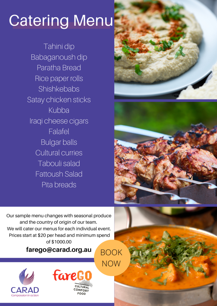 Fare Go Catering Menu